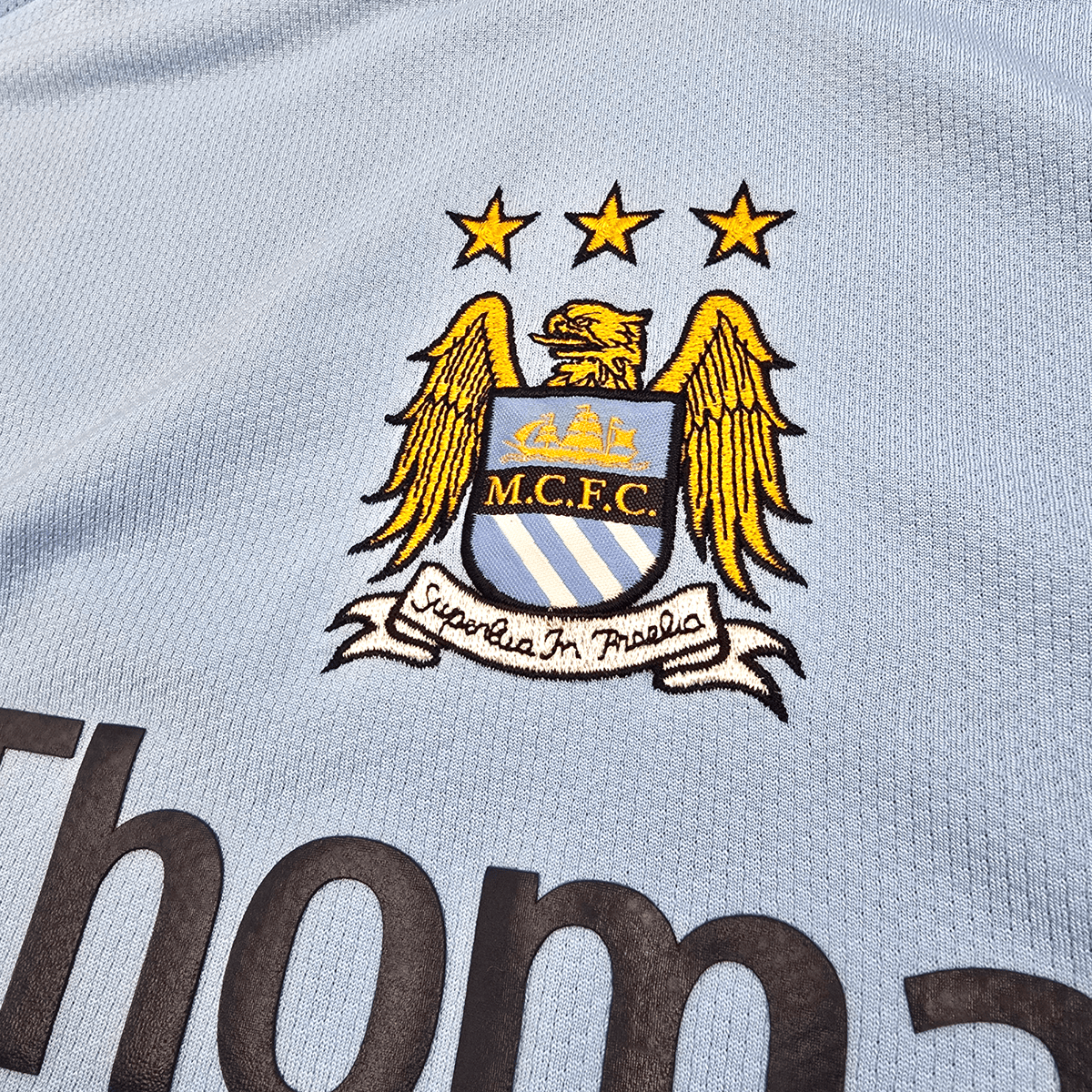 2008/09 Manchester City Home Football Shirt (2XL) Le Coq Sportif - Football Finery - FF304142