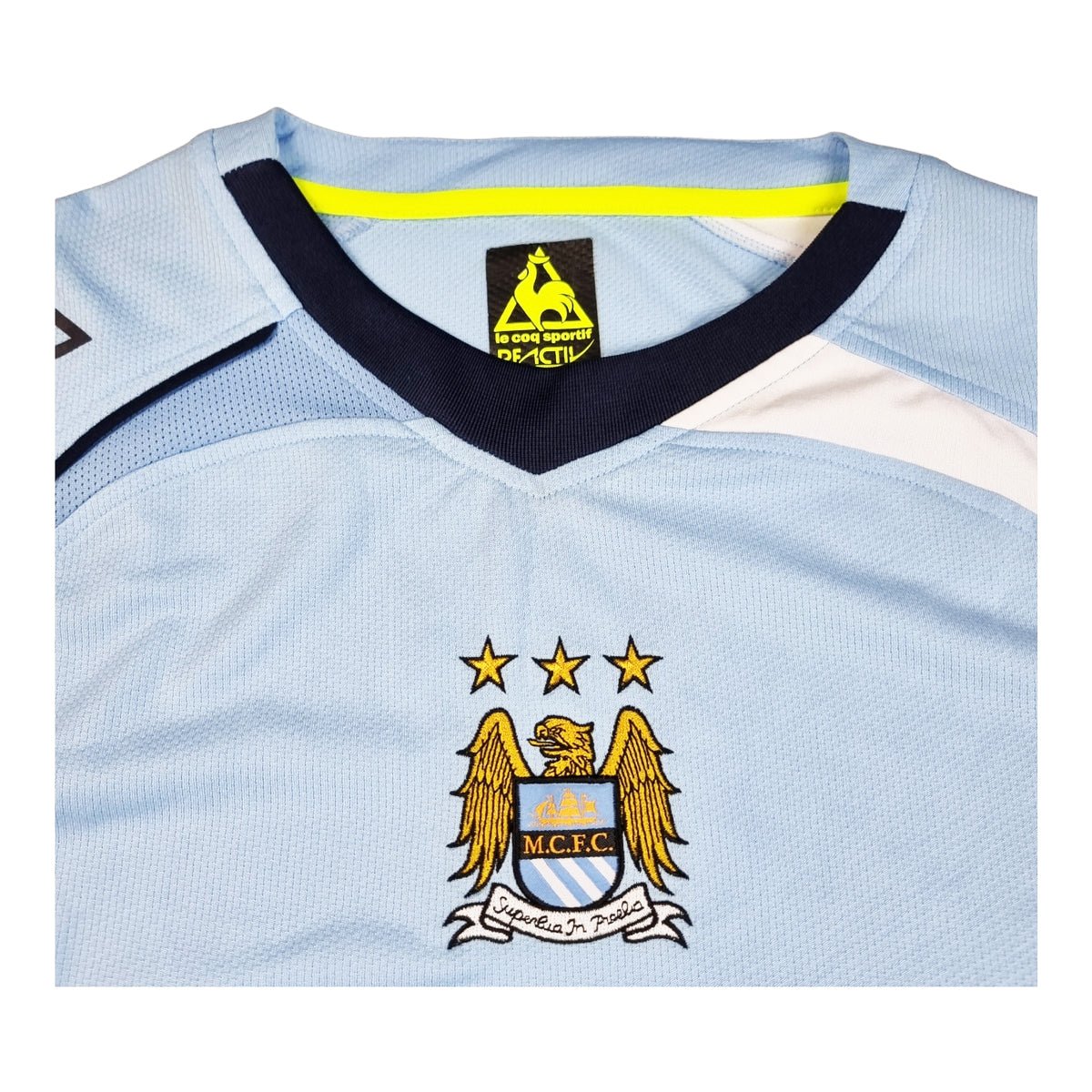2008/09 Manchester City Home Football Shirt (L) Le Coq Sportif - Football Finery - FF202562