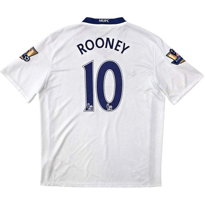 2008/09 Manchester United Away Football Shirt (L) Nike 10 Rooney - Football Finery - FF306379