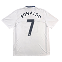 2008/09 Manchester United Away Football Shirt (L) Nike 7 Ronaldo - Football Finery - FF304335