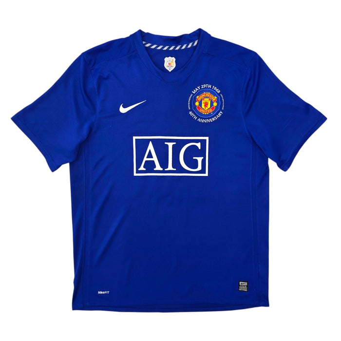 2008/09 Manchester United Third Football Shirt (L) Nike 15 Vidic - Football Finery - FF303519