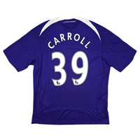 2008/09 Newcastle United Away Football Shirt (XL) Adidas 39 Carroll - Football Finery - FF301589