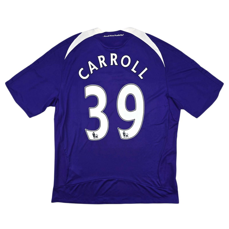 2008/09 Newcastle United Away Football Shirt (XL) Adidas 39 Carroll - Football Finery - FF301589