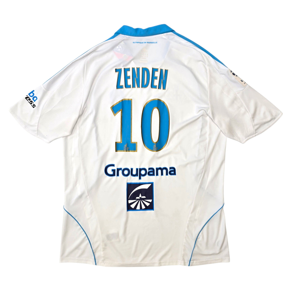 2008/09 Olympique Marseille Home Football Shirt (2XL) Adidas 10 Zenden - Football Finery - FF306319