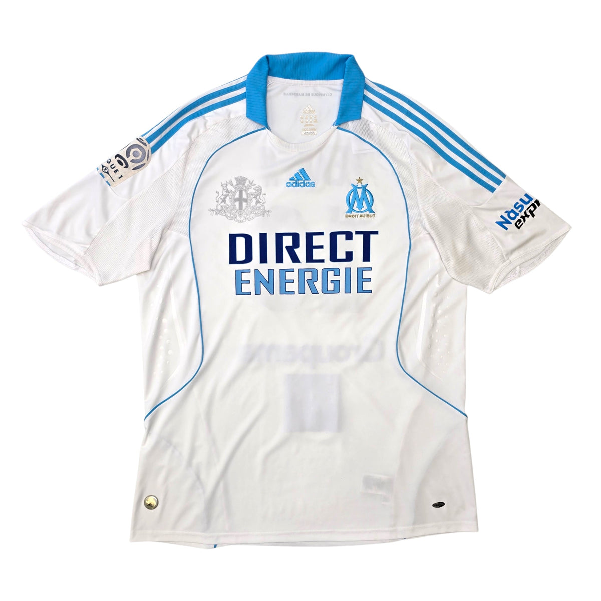 2008/09 Olympique Marseille Home Football Shirt (2XL) Adidas 10 Zenden - Football Finery - FF306319