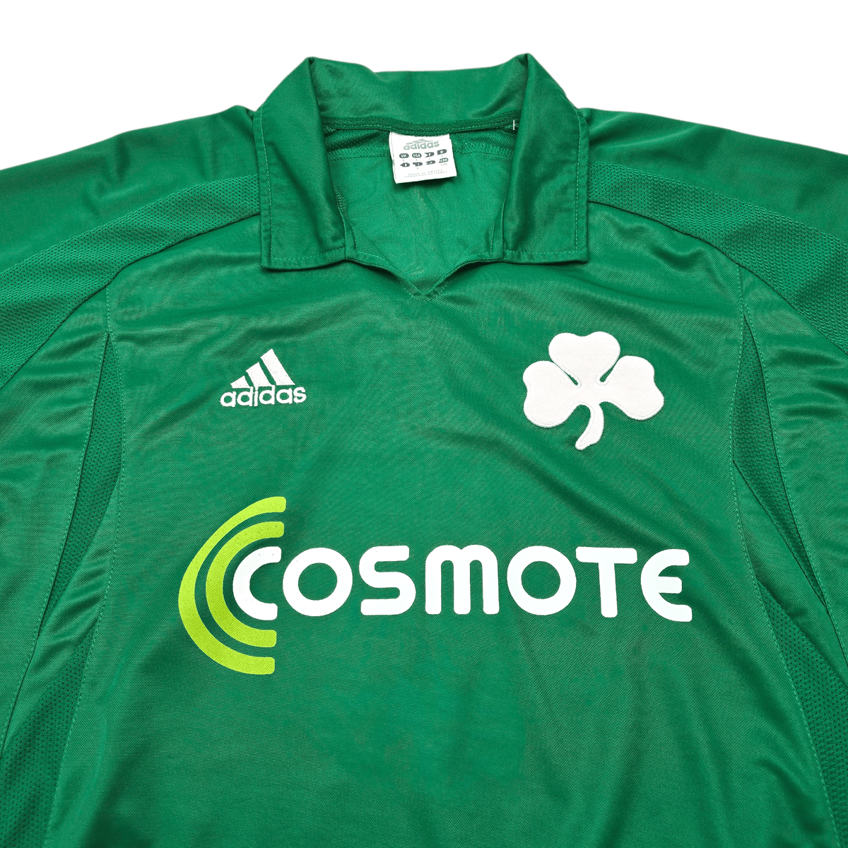 2008/09 Panathinaikos Home Football Shirt (L) Adidas (Centenary) - Football Finery - FF303657