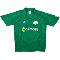 2008/09 Panathinaikos Home Football Shirt (L) Adidas (Centenary) - Football Finery - FF303657