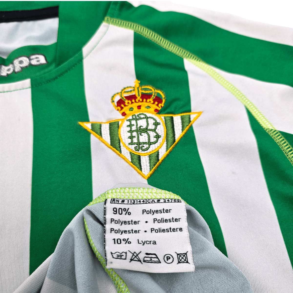 2008/09 Real Betis Home Football Shirt (L) Kappa - Football Finery - FF303634