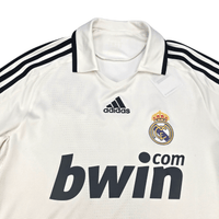 2008/09 Real Madrid Home Football Shirt (S) Adidas 17 V.Nistelrooy - Football Finery - FF302462