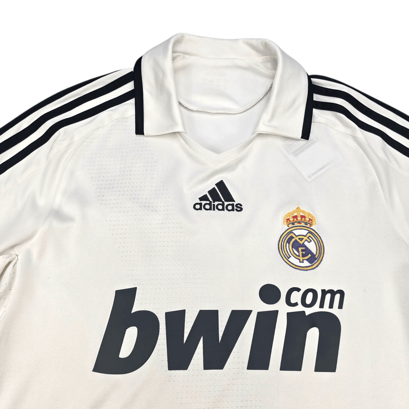 2008/09 Real Madrid Home Football Shirt (S) Adidas 17 V.Nistelrooy - Football Finery - FF302462