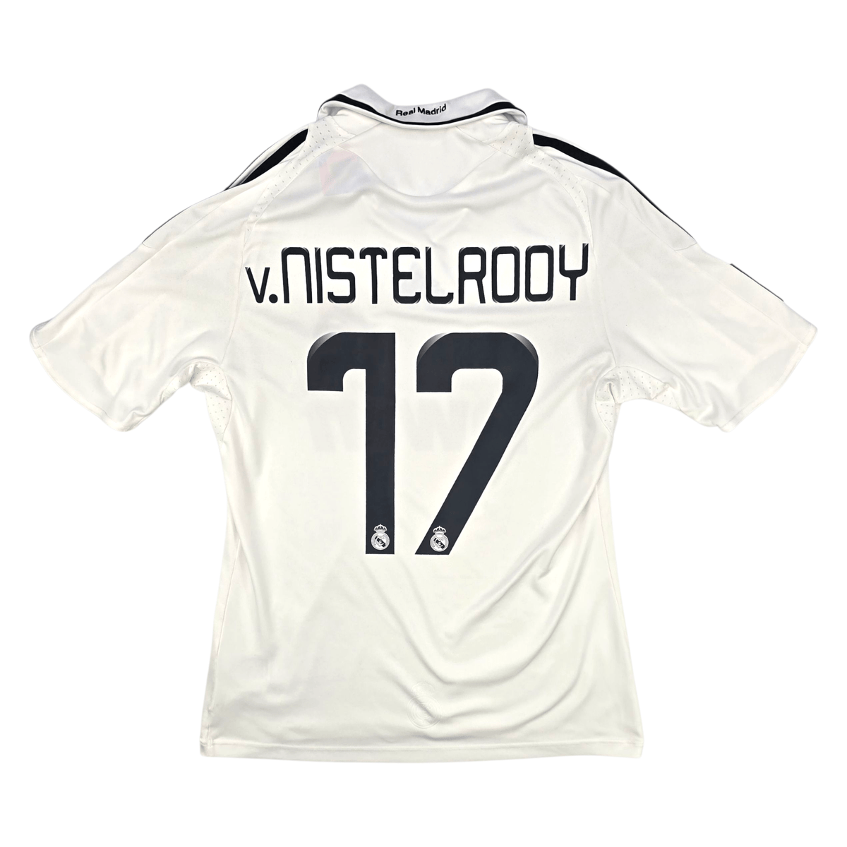 2008/09 Real Madrid Home Football Shirt (S) Adidas 17 V.Nistelrooy - Football Finery - FF302462