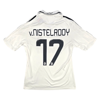 2008/09 Real Madrid Home Football Shirt (S) Adidas 17 V.Nistelrooy - Football Finery - FF302462