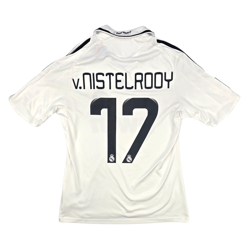 2008/09 Real Madrid Home Football Shirt (S) Adidas 17 V.Nistelrooy - Football Finery - FF302462