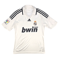 2008/09 Real Madrid Home Football Shirt (S) Adidas 17 V.Nistelrooy - Football Finery - FF302462