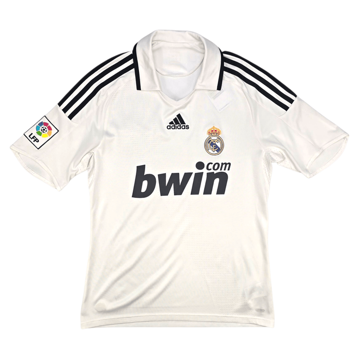 2008/09 Real Madrid Home Football Shirt (S) Adidas 17 V.Nistelrooy - Football Finery - FF302462