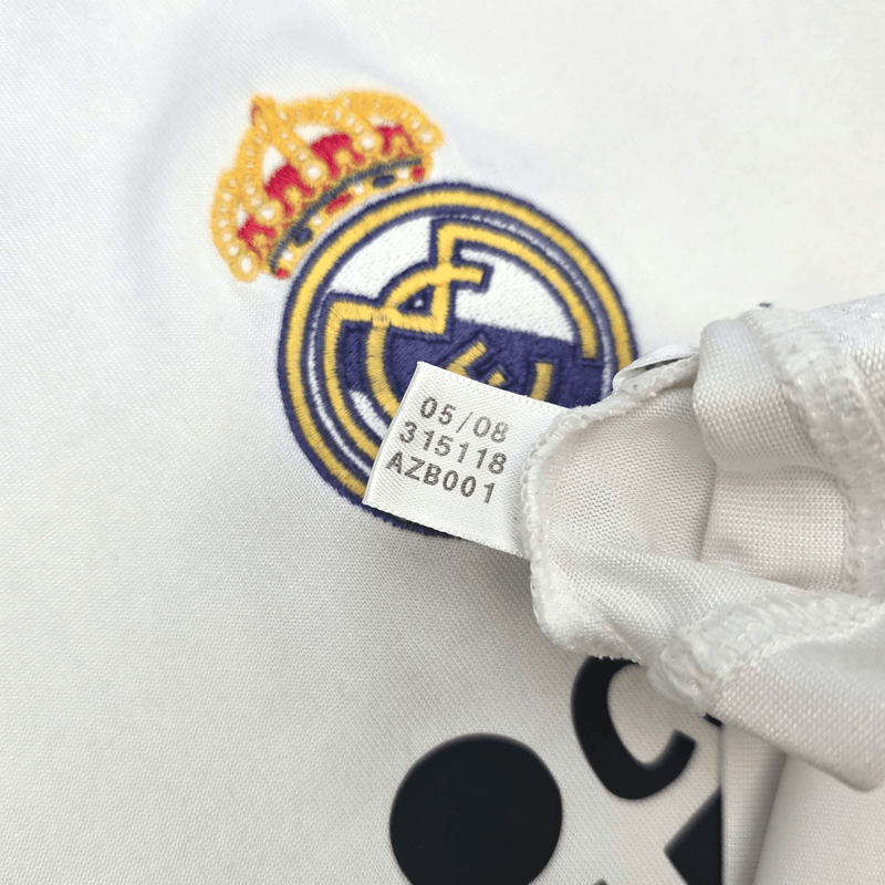 2008/09 Real Madrid Home Football Shirt (S) Adidas 17 V.Nistelrooy - Football Finery - FF302462