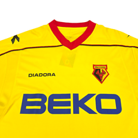2008/09 Watford Home Football Shirt (L) Diadora 8 Eustace - Football Finery - FF301925