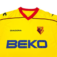 2008/09 Watford Home Football Shirt (XL) Diadora - Football Finery - FF304164