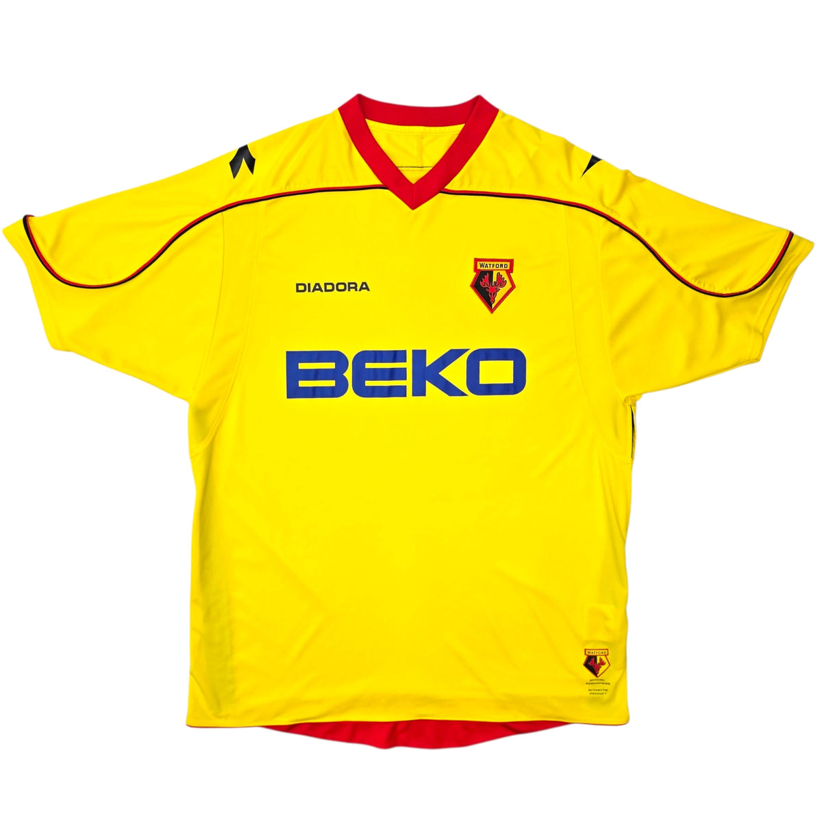 2008/09 Watford Home Football Shirt (XL) Diadora - Football Finery - FF304164