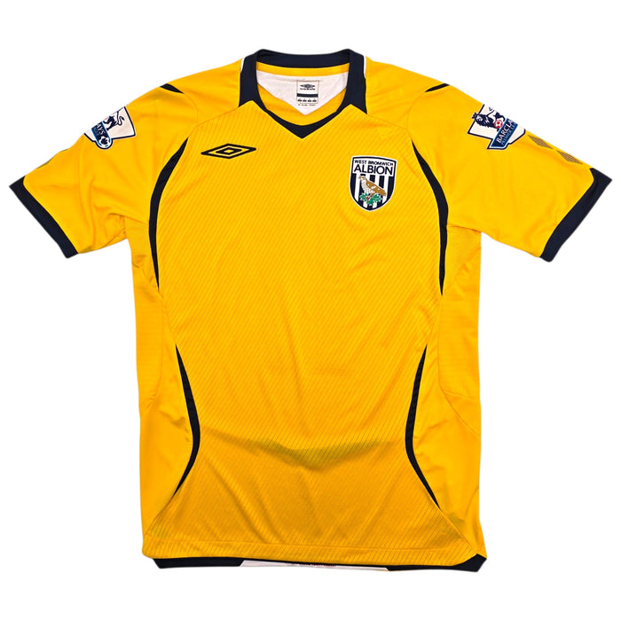 2008/09 West Bromwich Albion Away Football Shirt (S) Umbro 11 Brunt - Football Finery - FF304880