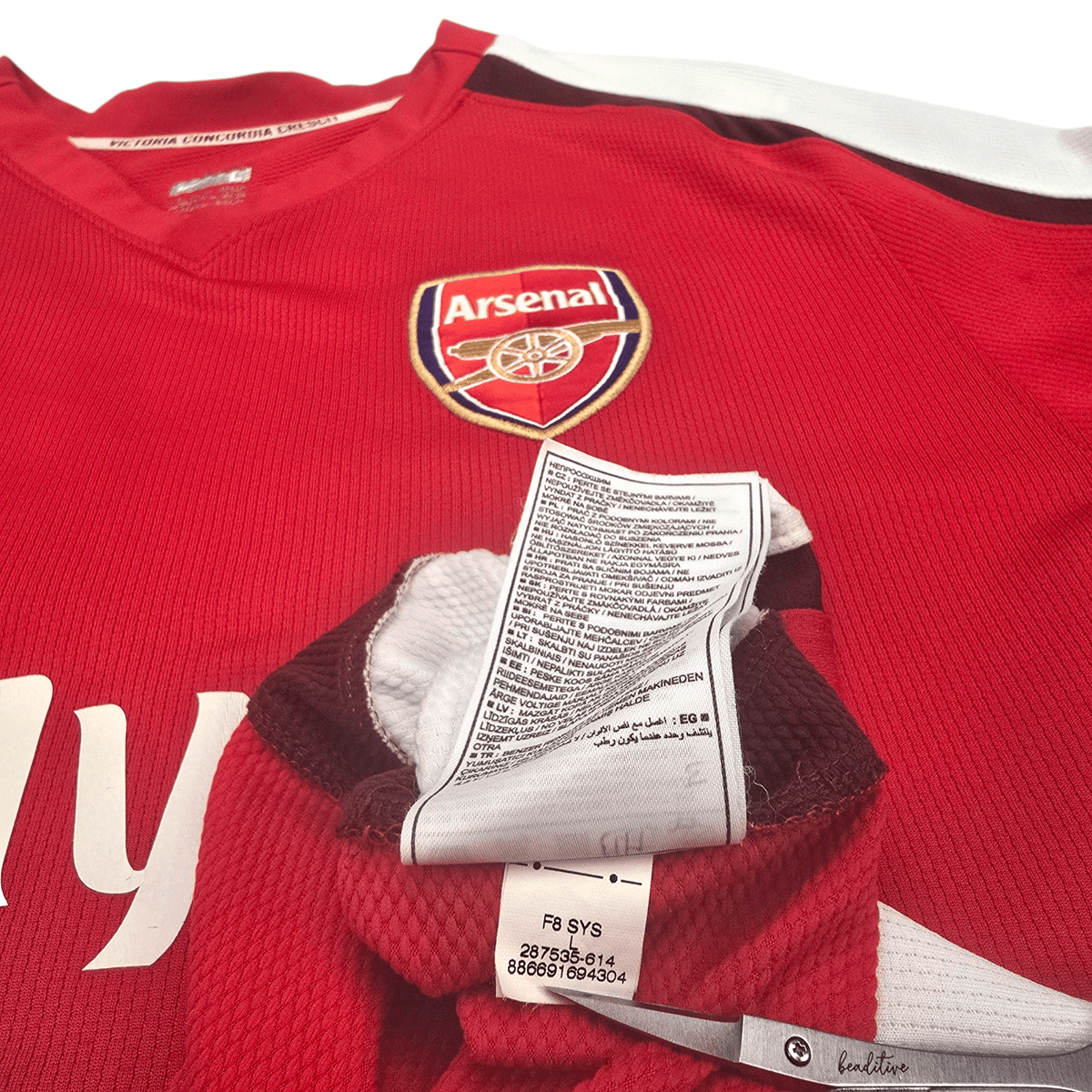 2008/10 Arsenal Home Football Shirt (L) Nike 23 Arshavin - Football Finery - FF302955