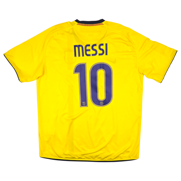 2008/10 Barcelona Away Football Shirt (XL) Nike 10 Messi - Football Finery - FF301094