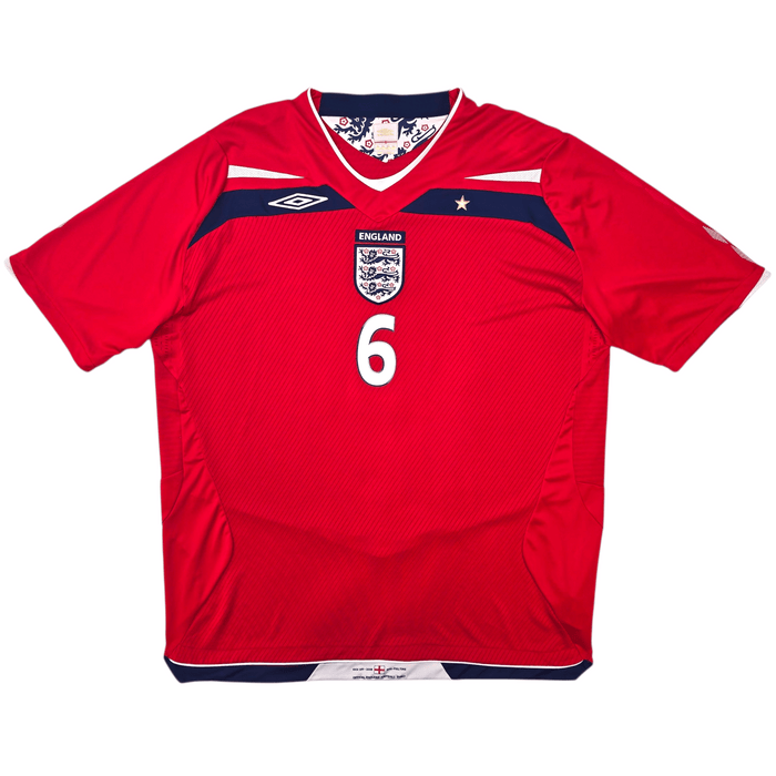 2008/10 England Away Football Shirt (2XL) Umbro 6 Terry - Football Finery - FF304835