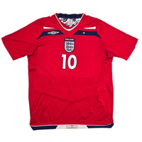 2008/10 England Away Football Shirt (L) Umbro 10 Rooney - Football Finery - FF305841