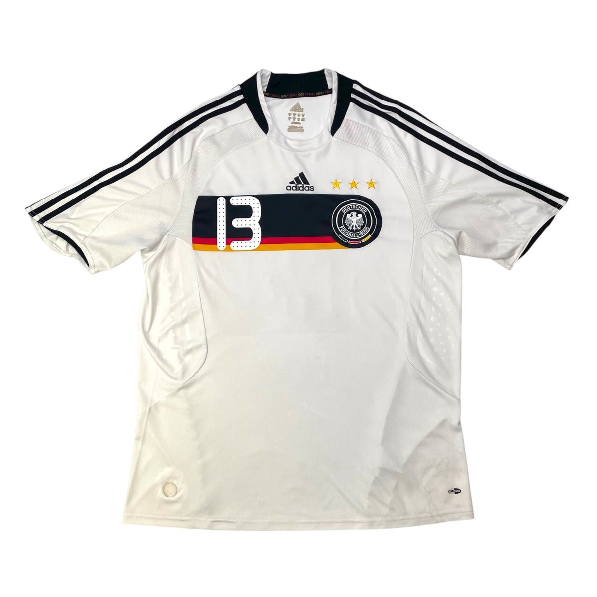 2008/10 Germany Home Football Shirt (XL) Adidas 13 Ballack - Football Finery - FF301515