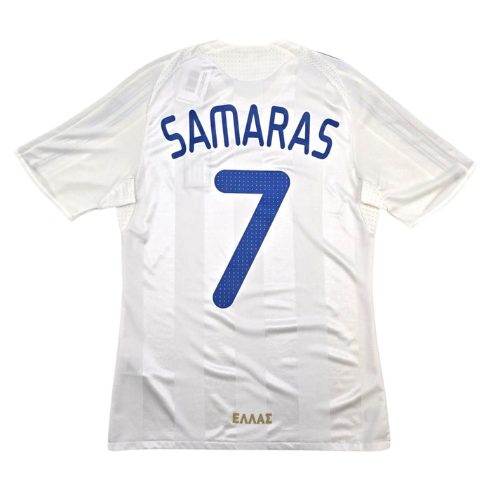 2008/10 Greece Away Football Shirt (M) Adidas 7 Samaras - Football Finery - FF303938
