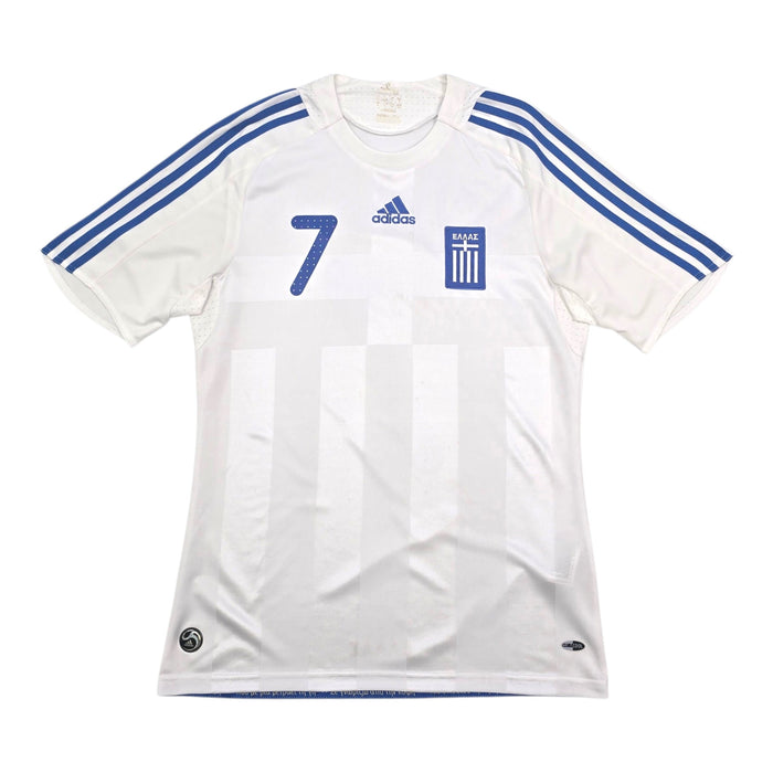 2008/10 Greece Away Football Shirt (M) Adidas 7 Samaras - Football Finery - FF303938