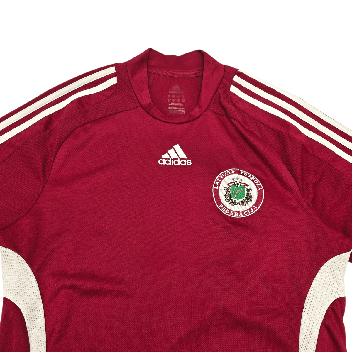2008/10 Latvia Home Football Shirt (M) Adidas - Football Finery - FF303263
