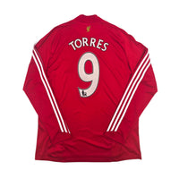 2008/10 Liverpool Home Football Shirt (L) Adidas 9 Torres - Football Finery - FF304205