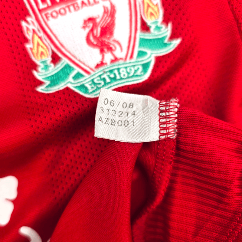 2008/10 Liverpool Home Football Shirt (M) Adidas 15 Benayoun - Football Finery - FF302533