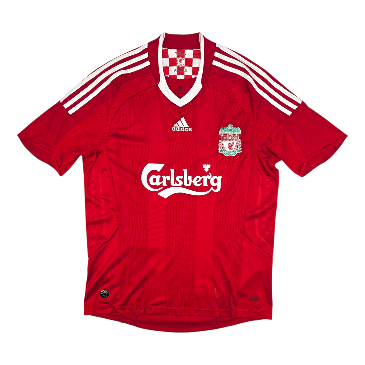 2008/10 Liverpool Home Football Shirt (M) Adidas 15 Benayoun - Football Finery - FF302533