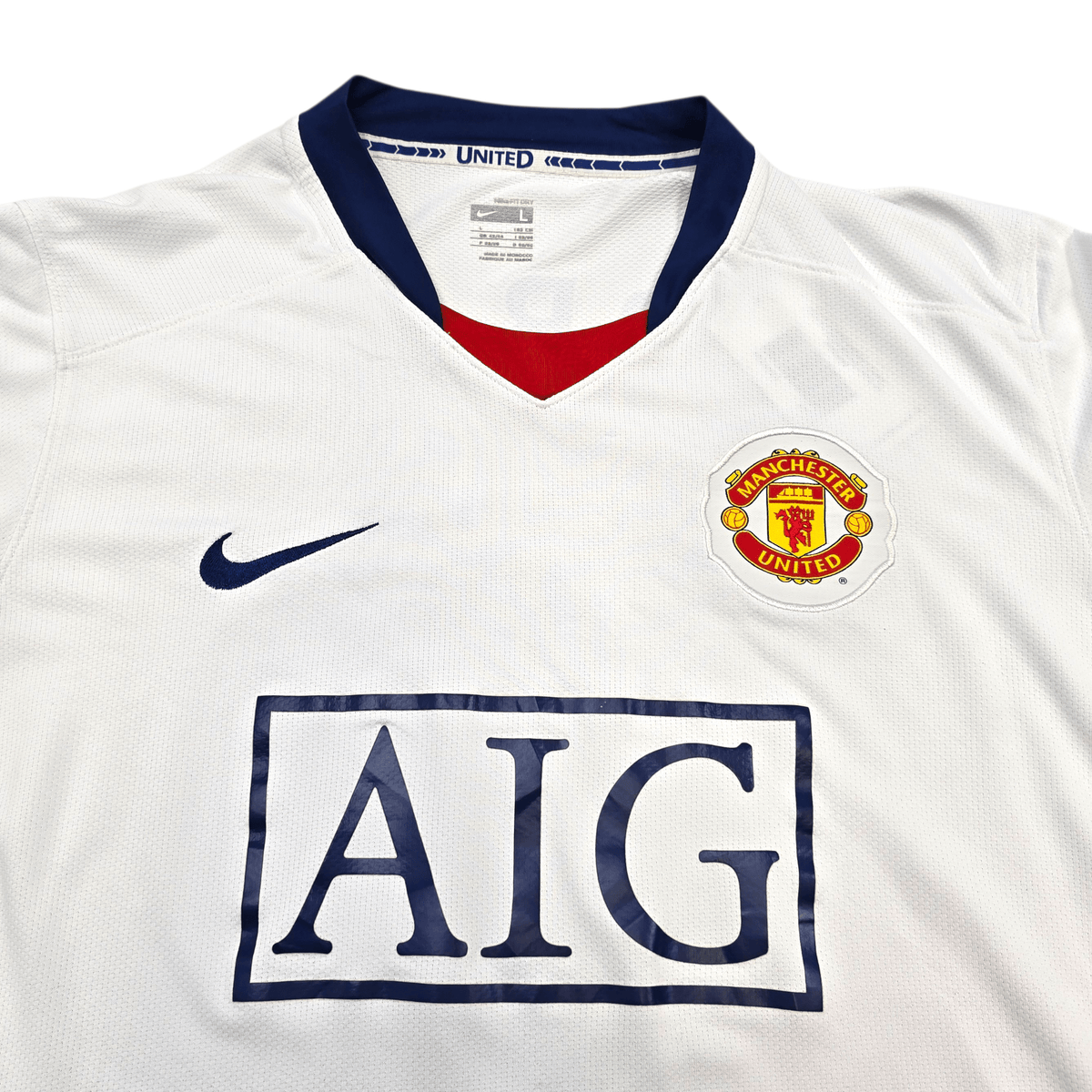 2008/10 Manchester United Away Football Shirt (L) Nike 9 Berbatov - Football Finery - FF303503