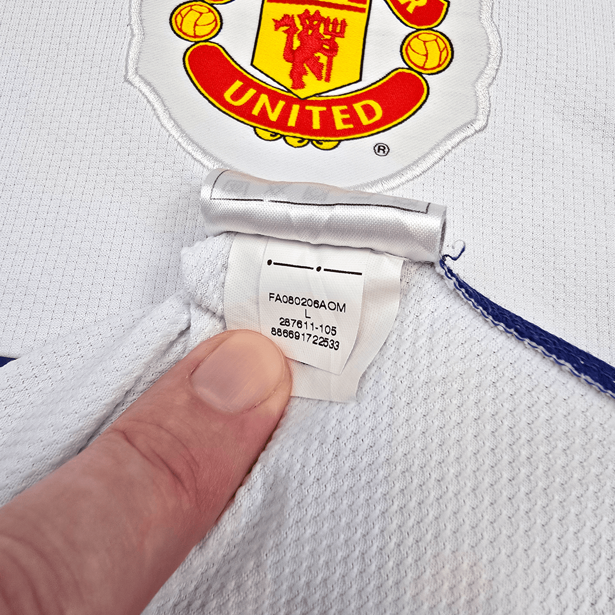 2008/10 Manchester United Away Football Shirt (L) Nike 9 Berbatov - Football Finery - FF303503