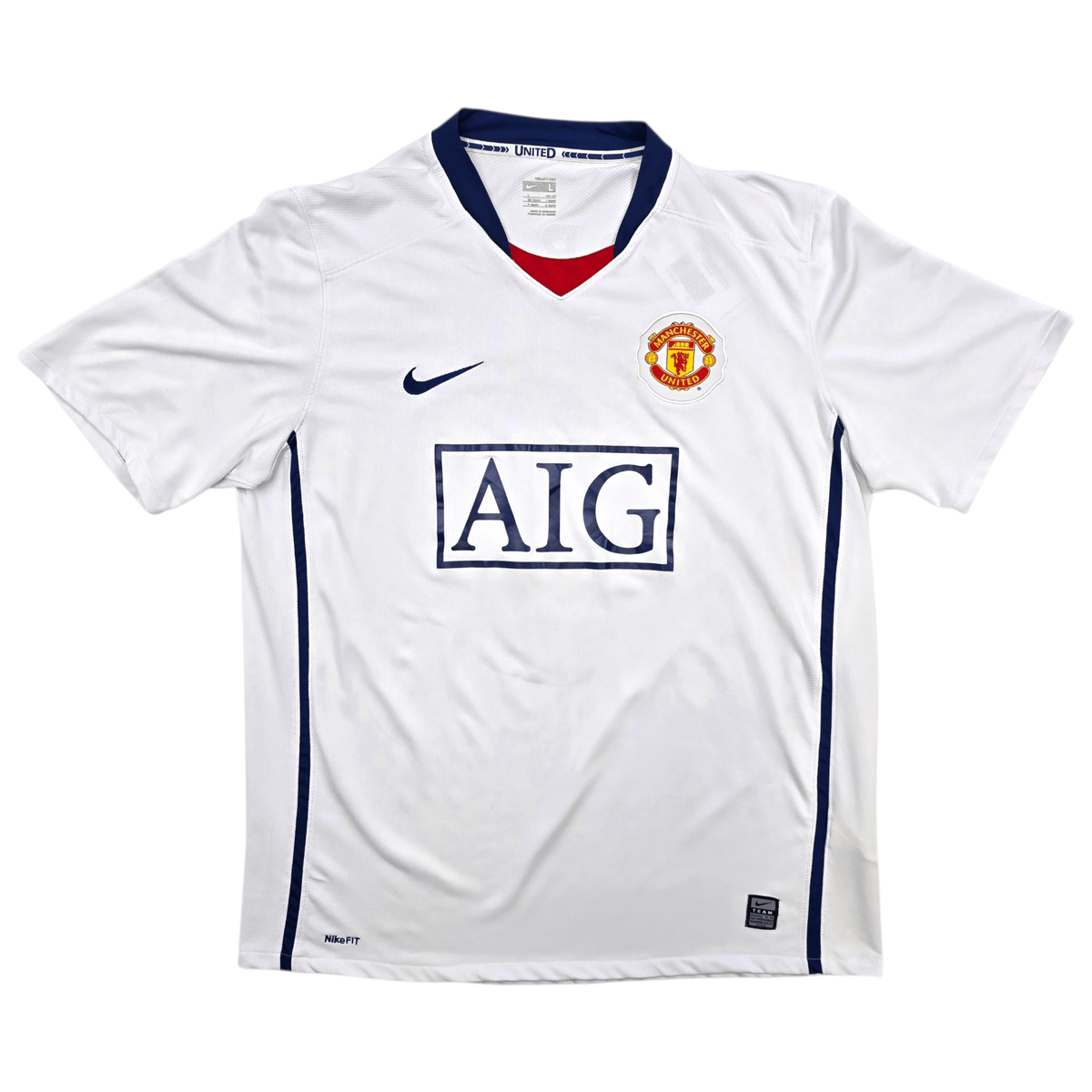 2008/10 Manchester United Away Football Shirt (L) Nike 9 Berbatov - Football Finery - FF303503