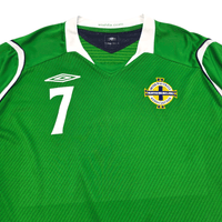 2008/10 Northern Ireland Home Football Shirt (XL) Umbro 7 Gillespie - Football Finery - FF300661