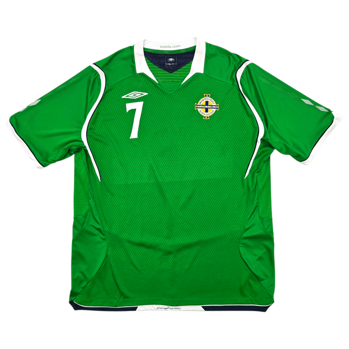 2008/10 Northern Ireland Home Football Shirt (XL) Umbro 7 Gillespie - Football Finery - FF300661