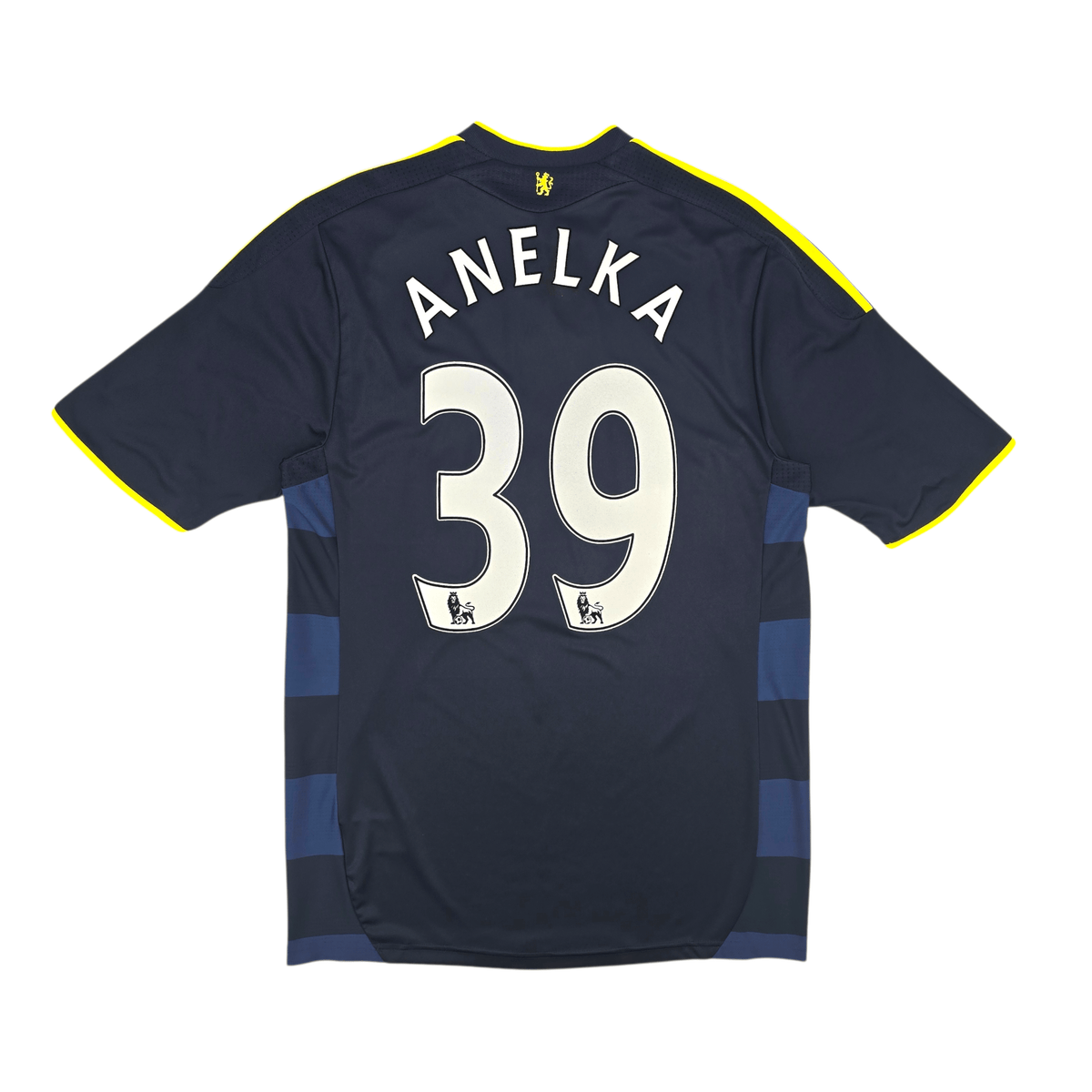 2009/10 Chelsea Away Football Shirt (M) Adidas 39 Anelka (Player Version) - Football Finery - FF302584
