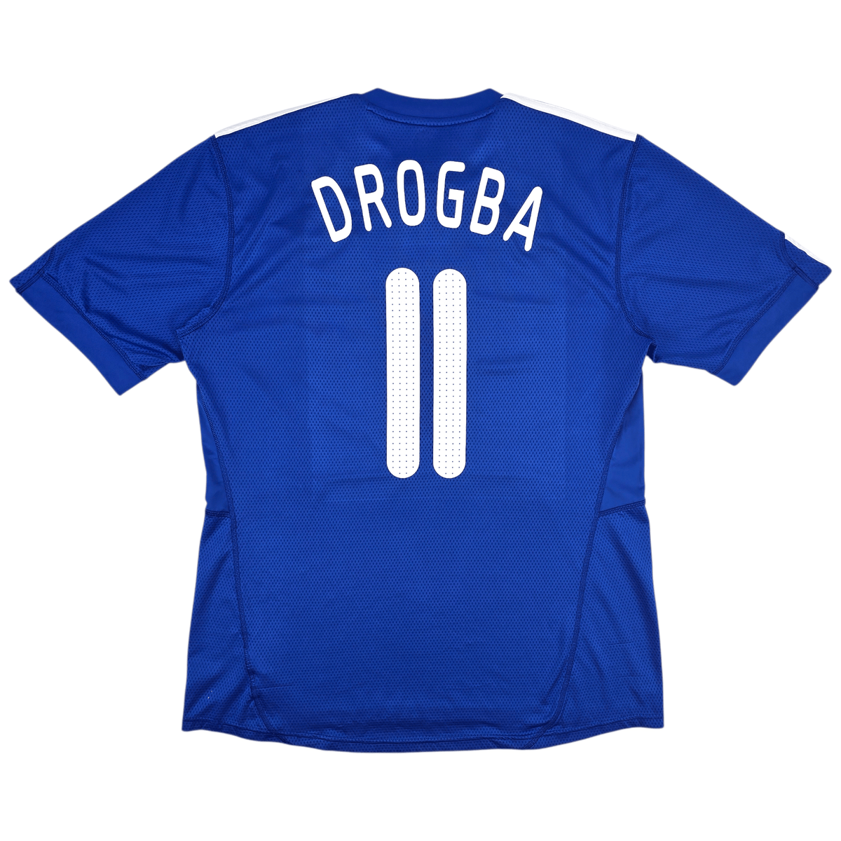 2009/10 Chelsea Home Football Shirt (L) Adidas 11 Drogba - Football Finery - FF301452