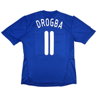 2009/10 Chelsea Home Football Shirt (L) Adidas 11 Drogba - Football Finery - FF301452