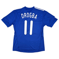 2009/10 Chelsea Home Football Shirt (XL) Adidas 11 Drogba - Football Finery - FF302154