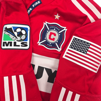 2009/10 Chicago Fire Home Football Shirt (M) Adidas 8 Ljungberg (Player Version) - Football Finery - FF304621