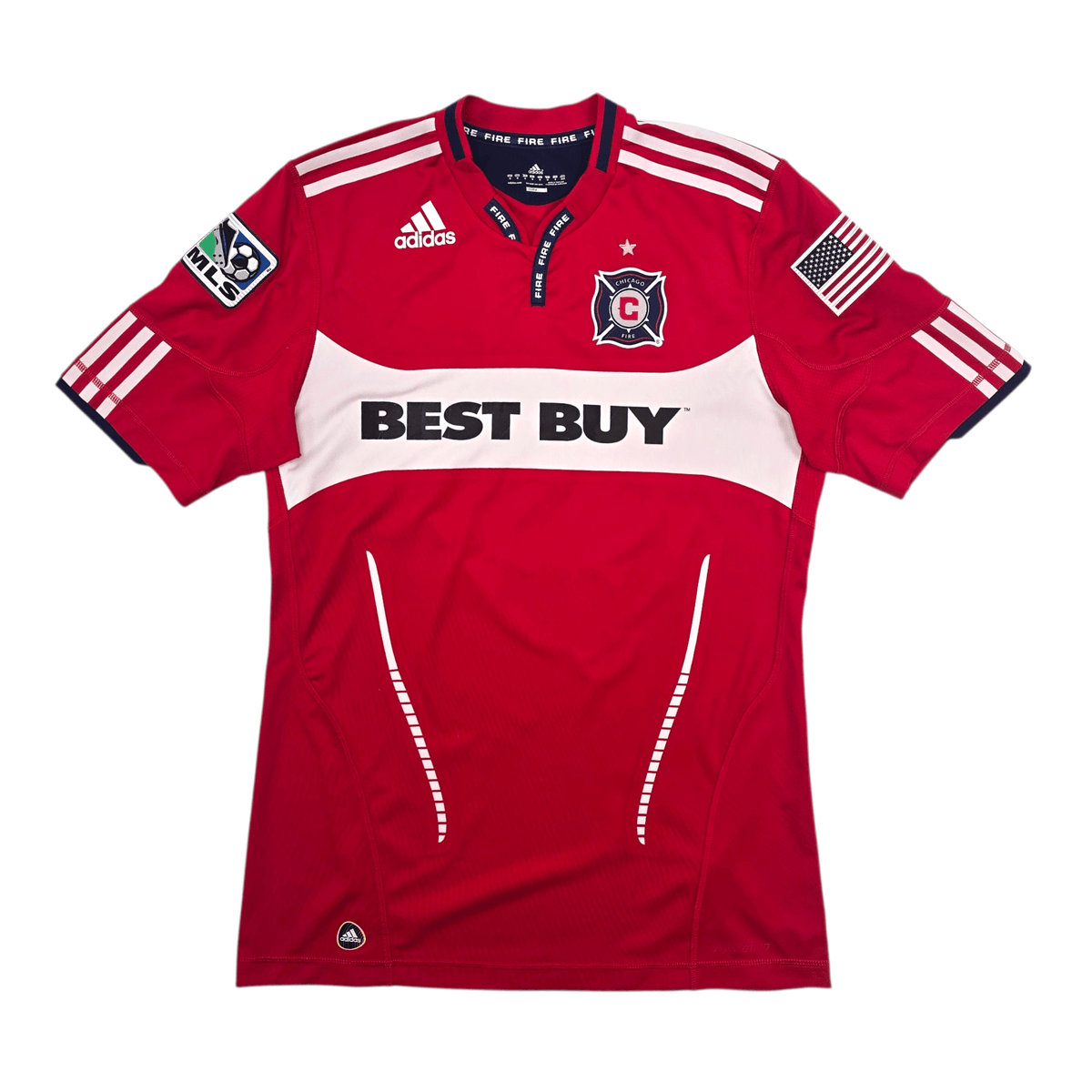 2009/10 Chicago Fire Home Football Shirt (M) Adidas 8 Ljungberg (Player Version) - Football Finery - FF304621