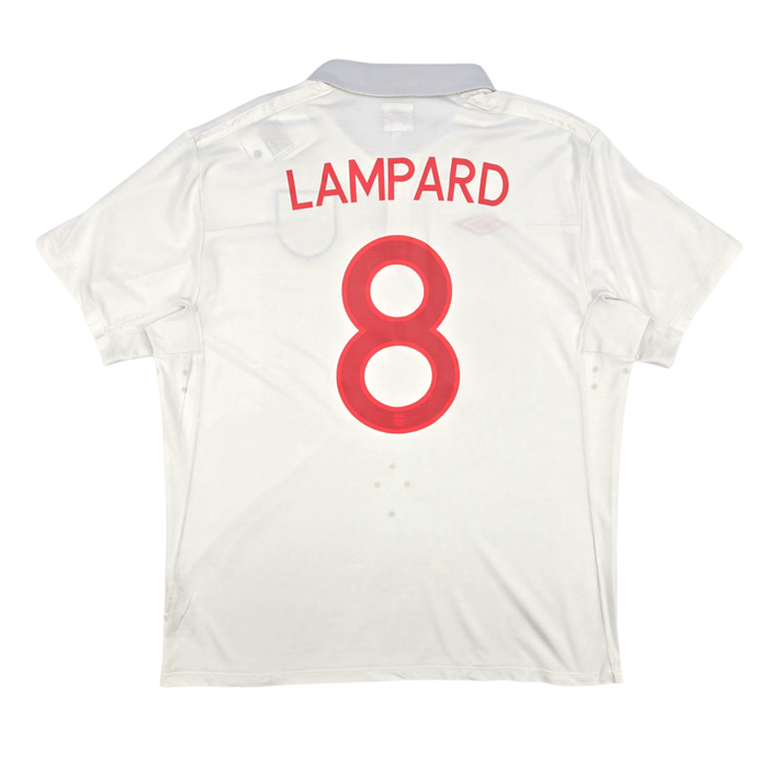 2009/10 England Home Football Shirt (L) Umbro 8 Lampard - Football Finery - FF302885