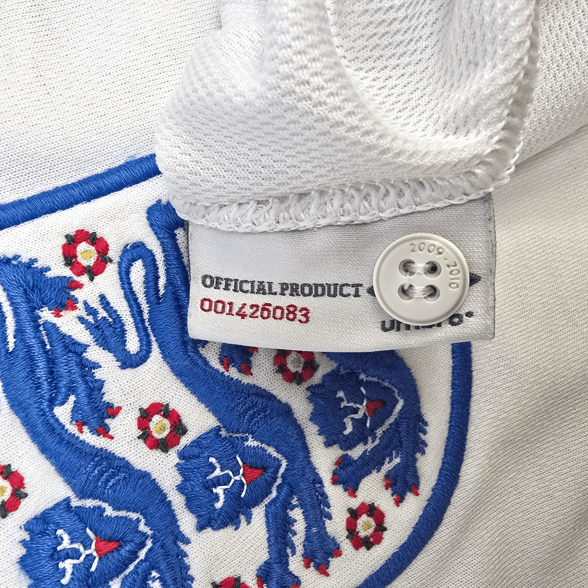 2009/10 England Home Football Shirt (L) Umbro 8 Lampard - Football Finery - FF302885
