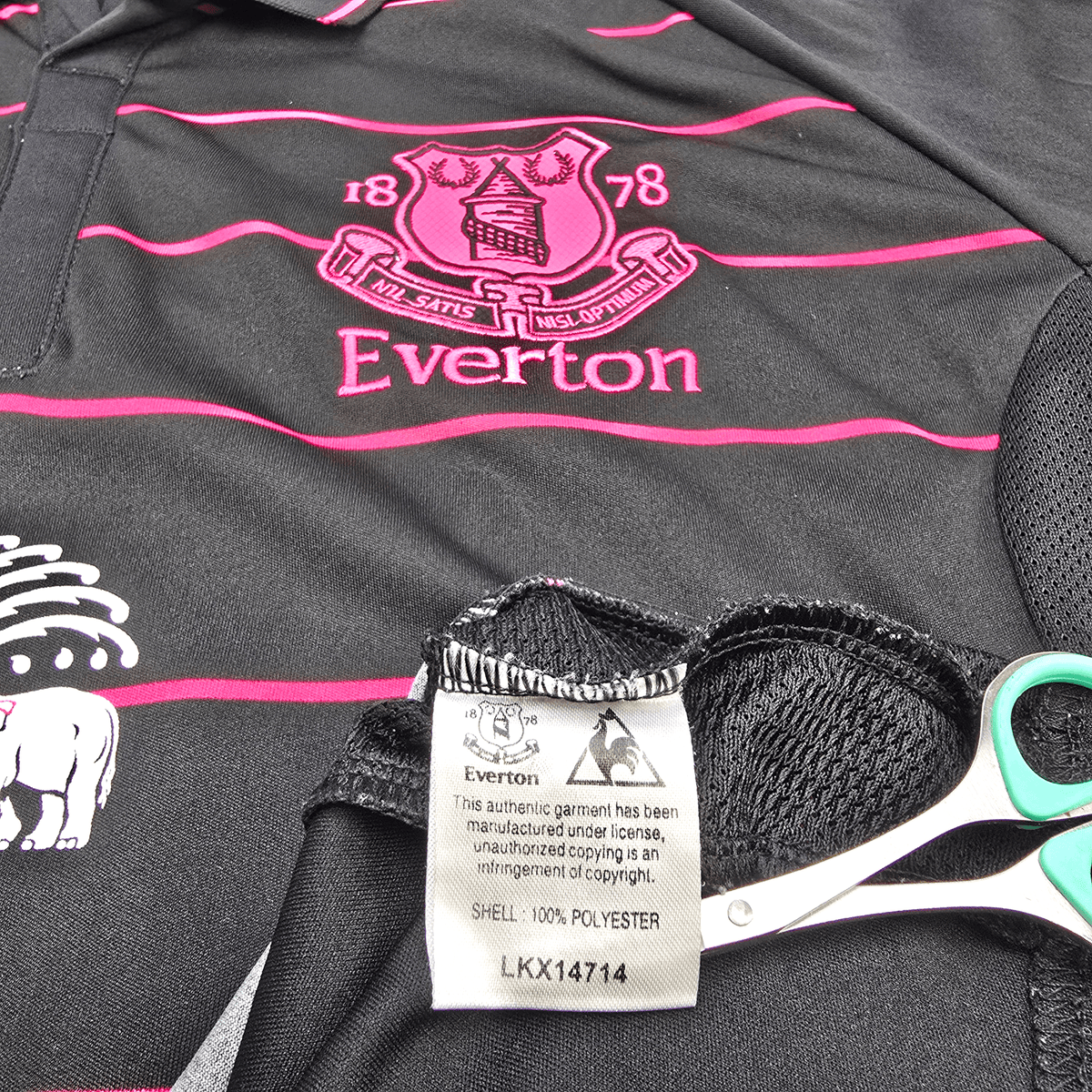 2009/10 Everton Away Football Shirt (M) Le Coq Sportif 17 Cahill - Football Finery - FF300557