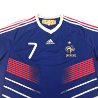 2009/10 France Home Football Shirt (L) Adidas 7 Ribery - Football Finery - FF302967